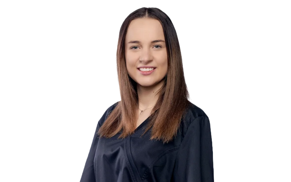 Higienistka stomatologiczna Julia Pietruszka w klinice Dentin we Wrocławiu